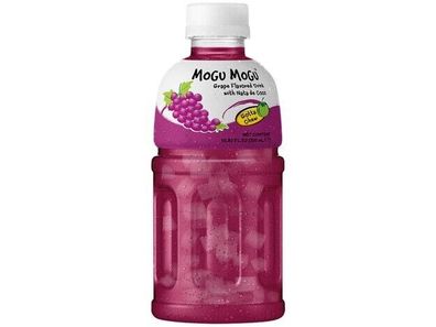 Mogu Mogu Grape Flavoured Drink, Erfrischungs-Getränk Traube Geschmack 320ml