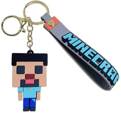Minecraft Schlüsselanhänger Minecraft Steve Hero Schlüsselring Schlüsselbund Keychain