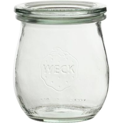 WECK Einkochglas mit Deckel, 6-tlg., klar, Tulpenform, Inhalt: 0,22 Liter