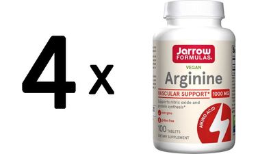 4 x Arginine, 1000mg - 100 tabs