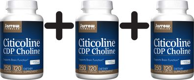 3 x Citicoline CDP Choline, 250mg - 120 caps
