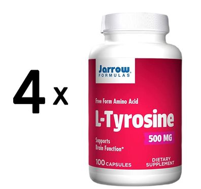 4 x L-Tyrosine, 500mg - 100 caps