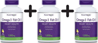 3 x Omega-3 Fish Oil, 1000mg - 150 softgels
