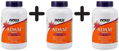 3 x ADAM Multi-Vitamin for Men Tablets - 120 tablets