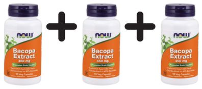 3 x Bacopa Extract, 450mg - 90 vcaps