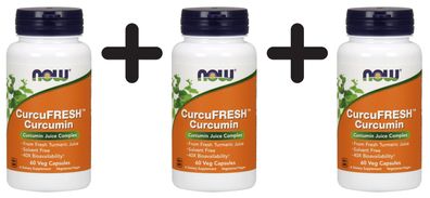 3 x CurcuFRESH Curcumin - 60 vcaps
