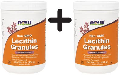 2 x Lecithin, Non-GMO Granules - 454g
