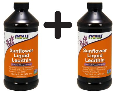 2 x Sunflower Lecithin, Liquid - 473 ml.