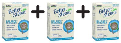 3 x Better Stevia, Balance with Inulin and Chromium - 100 packets