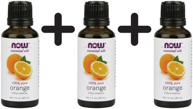 3 x Essential Oil, Orange Oil - 30 ml.