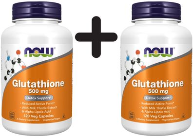 2 x Glutathione, 500mg - 120 vcaps