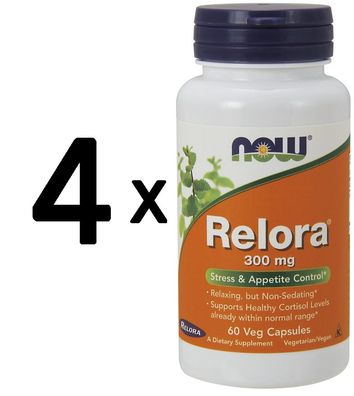 4 x Relora, 300mg - 60 vcaps