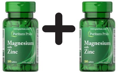 2 x Magnesium with Zinc - 100 tablets