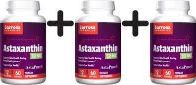 3 x Astaxanthin, 12mg - 60 softgels