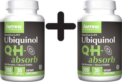 2 x Ubiquinol QH-absorb, 200mg - 30 softgels