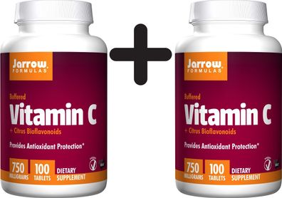2 x Vitamin C (Buffered) + Citrus Bioflavonoids, 750mg - 100 tabs