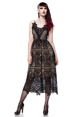Ocultica Gothic Kleid aus Spitze, schwarz, Größe 2XL