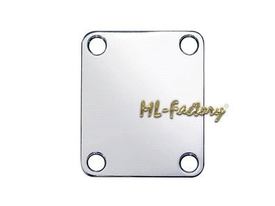 Halsplatte / Neckplate ML-Factory® chrom ohne Schrauben