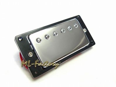 Humbucker ML-Factory® Bridge-Position chrome incl. schwarzem Rahmen