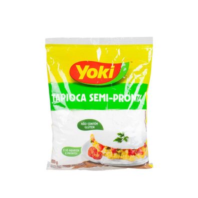 YOKI Hydratisierte Tapioka Tapioca Semi-Pronta, 500g Maniokmehl Glutenfrei Brasilien
