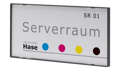 KAIRO Easy Türschild, im Hoch und Quer verwendbar, selbstklebend