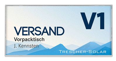 KAIRO Easy Türschild weiß, Format: 74,75x149,5 mm, 10 Stück