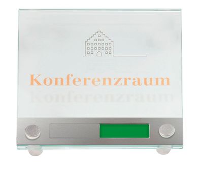 Galerie Türschild, Format: 150x150 mm + 2 Halter i7320