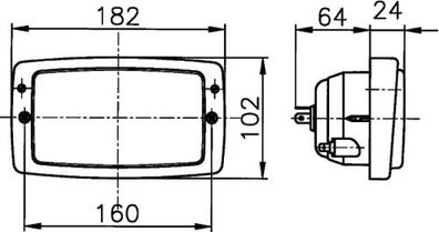 HELLA 1GD 996 018-517 Halogen-Arbeitsscheinwerfer - Modul 6213 - 12/24V - Einbau - Na