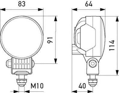 HELLA 1G0 996 776-201 Arbeits-SW M70-II, 12-24V