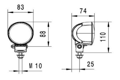 HELLA 1G0 996 476-201 Arbeitsscheinwerfer