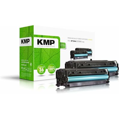 2 KMP H-T122D schwarz Toner ersetzen HP 304A (CC530AD)