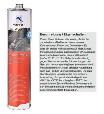 1x Normfest Proton Protect weiß 300ml Karosserie Dichtmasse Kleber