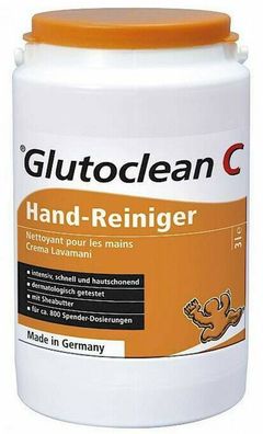Glutoclean C Hand - Reiniger 3l Hand Reinigungs Creme ( Öl - Wasser - Emulsion )