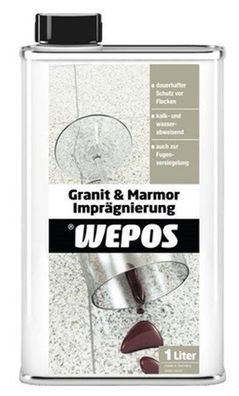 Wepos Granit und Marmor Imprägnierung 1l Naturstein Versiegelung und Pflege
