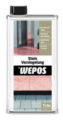 Wepos Stein Versiegelung 1l Schmutzabweiser Pflege Balkon Terrasse Fensterbank