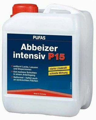 5l Pufas Abbeizer P 15 intensiv Kanister Entferner f. Lacke und Farben