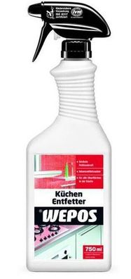 750ml WEPOS Küchen Entfetter Spray Reiniger gegen Fett Fettentferner