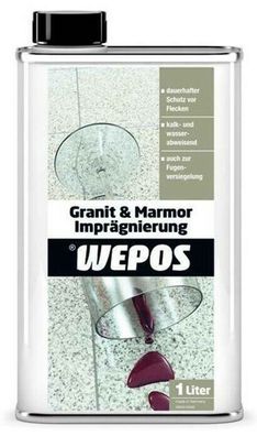 1l Wepos Granit und Marmor Imprägnierung Naturstein Versiegelung Pflege