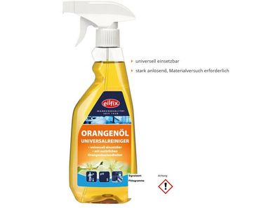 Eilfix Orangenöl Reiniger 500ml Konzentrat Sprühflasche Allesreiniger