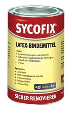 Sycofix Latex Bindemittel farblos 750ml Zusatz Leim - u. Kalkfarben Versiegelung