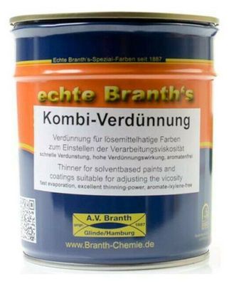 750ml Branth Kombi Verdünnung Farbverdünnung Branth´s Brantho