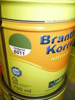 Brantho Korrux nitrofest 750ml Rostschutz RAL 6011 lindgrün Metallschutzfarbe