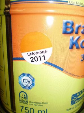 5l Brantho Korrux 3in1 Rostschutz RAL 2011 tieforange Metallschutz Farbe