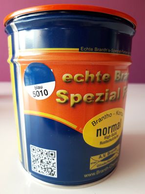 Brantho Korrux normal RAL 5010 enzianblau 750ml Rostschutz & Metallschutz Farbe