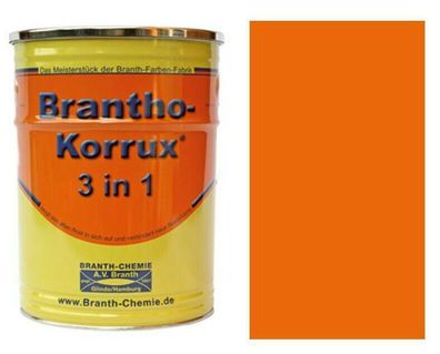 2x 750ml Brantho Korrux 3in1 RAL 2004 reinorange Rostschutz Metallschutz Farbe