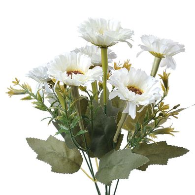 Clayre & Eef Kunstblume 30 cm Weiß Kunststoff (Gr. 10x10x30 cm)
