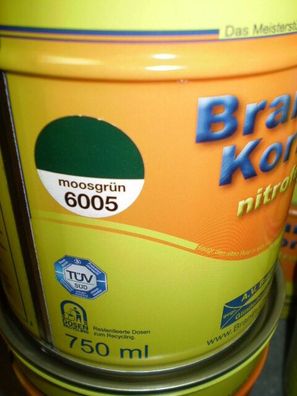 Brantho Korrux nitrofest Rostschutz & Metallschutzfarbe moosgrün 750ml Branth´s