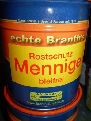 Branth Rostschutz Mennige Rostschutzmennige orange 5 Liter