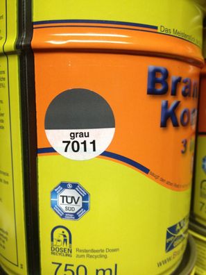 Brantho Korrux 3in1 Rostschutz 750ml Metallschutz Farbe RAL grau 7011
