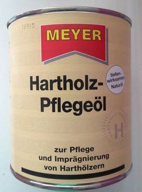 Meyer Hartholz Pflegeöl NATUR 750ml Holzschutz Imprägnierung Holzpflege